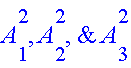 A[1]^(2), A[2]^(2), & A[3]^(2)