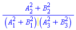 (A[2]^2+B[2]^2)/((A[1]^2+B[1]^2)*(A[3]^2+B[3]^2))