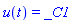 u(t) = _C1