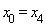 x[0] = x[4]
