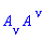 A[nu]*A[`~nu`]