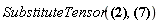 SubstituteTensor(A[mu] = G[nu, alpha]*A[`~alpha`]*F[mu, `~nu`], A[nu]*A[`~nu`])