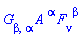G[beta, alpha]*A[`~alpha`]*F[nu, `~beta`]