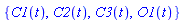 {C1(t), C2(t), C3(t), O1(t)}