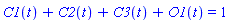 C1(t)+C2(t)+C3(t)+O1(t) = 1