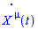 diff((Physics:-SpaceTimeVector[`~mu`](X))(t), t)