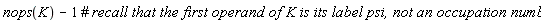 nops(K)-1