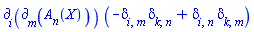 Physics:-d_[i](Physics:-d_[m](A[n](X), [X]), [X])*(-Physics:-KroneckerDelta[i, m]*Physics:-KroneckerDelta[k, n]+Physics:-KroneckerDelta[i, n]*Physics:-KroneckerDelta[k, m])
