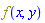 f(x, y)