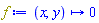 proc (x, y) options operator, arrow; 0 end proc