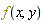 f(x, y)