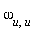 omega[u, u]