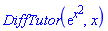 DiffTutor(exp(x^2), x)