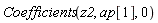 Coefficients(z2, ap[1], 0)