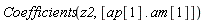 Coefficients(z2, [ap[1].am[1]])