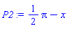 (1/2)*Pi-x