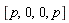 [p, 0, 0, p]