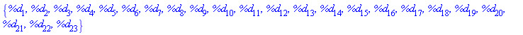 {%d[1], %d[2], %d[3], %d[4], %d[5], %d[6], %d[7], %d[8], %d[9], %d[10], %d[11], %d[12], %d[13], %d[14], %d[15], %d[16], %d[17], %d[18], %d[19], %d[20], %d[21], %d[22], %d[23]}