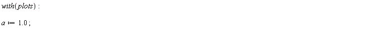 with(plots); a := 1.0