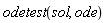 odetest(sol, ode)