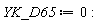 YK_D65 := 0:
