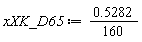 xXK_D65 := .5282*(1/160)