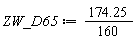 ZW_D65 := 174.25*(1/160)