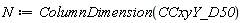 N := ColumnDimension(CCxyY_D50)