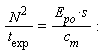 N^2/t__exp = `#mrow(mi("\`E__po\`"),mo("&sdot;"),mi("s"))`/c__m