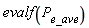 evalf(P__e_ave)