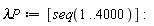 `&lambda;P` := [seq(1 .. 4000)]: