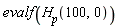 evalf(H__p(100, 0))