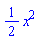 (1/2)*x^2