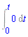 Int(0, t = 0 .. t)