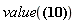 value(eval(Int(x-t, t = 0 .. x), {x = t}))