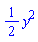 (1/2)*y^2