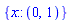 {x::(RealRange(Open(0), Open(1)))}