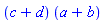 (c+d)*(a+b)