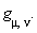 "g[mu,nu]."