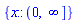 {x::(RealRange(Open(0), infinity))}