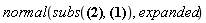 normal(subs(B = ((9/5)*t^2+(341/10)*t+138)/(t^3+20*t^2+105*t+138), A = (B^2+2*B-1)/(B+2)), expanded)