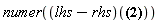 numer((lhs-rhs)(B = ((9/5)*t^2+(341/10)*t+138)/(t^3+20*t^2+105*t+138)))