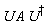 U*A*`#msup(mi("U"),mo("&dagger;"))`
