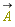 `#mover(mi("A",mathcolor = "olive"),mo("&rarr;"))`
