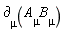 `&PartialD;`[mu](A[mu]*B[mu])