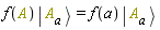 "f(A) | A[a] >=f(a) | A[a] >"