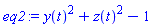 eq2 := y(t)^2+z(t)^2-1