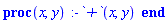 proc (x, y) :-`+`(x, y) end proc