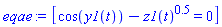 eqae := [cos(y1(t))-z1(t)^.5 = 0]