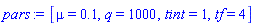 pars := [mu = .1, q = 1000, tint = 1, tf = 4]